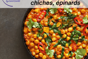 Curry de patates douces et pois chiches - Recette healthy Luxo'Santé