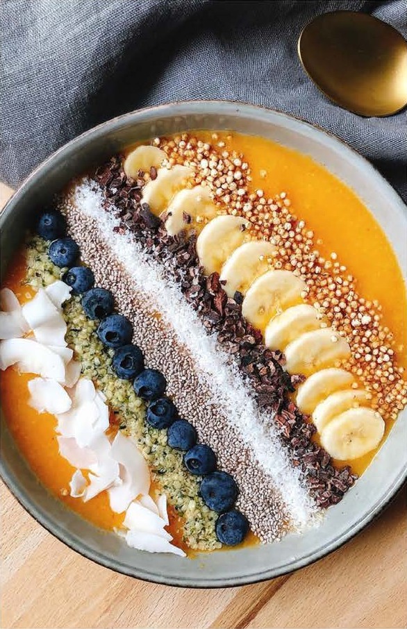 Smoothie bowl mangue et gingembre