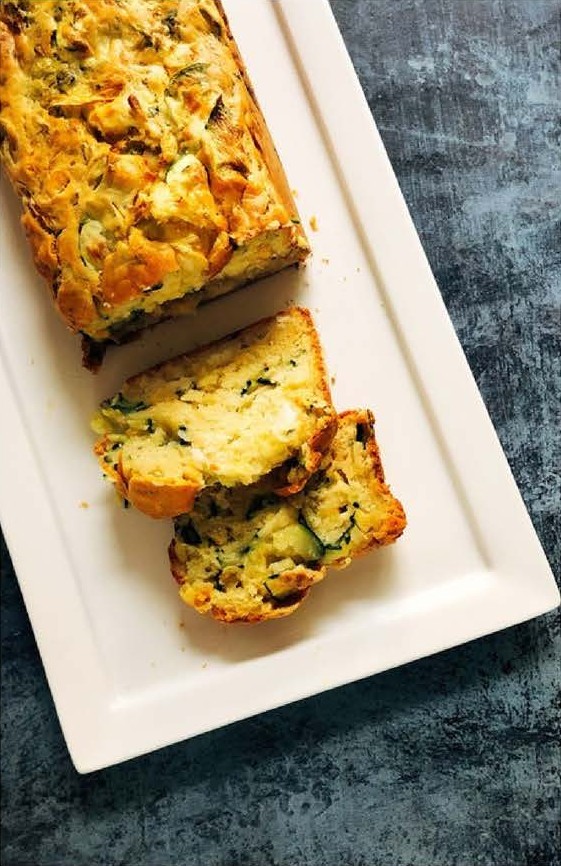 Cake aux courgettes et au chèvre