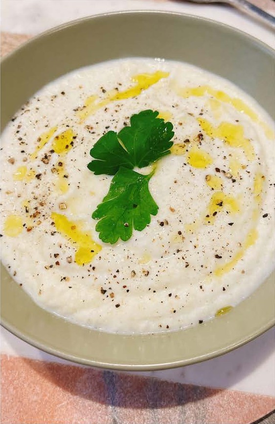 Soupe de fenouil au yaourt de brebis