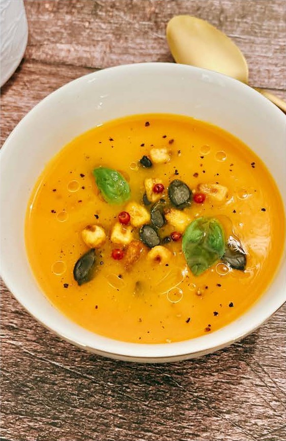 Velouté de maïs au paprika fumé