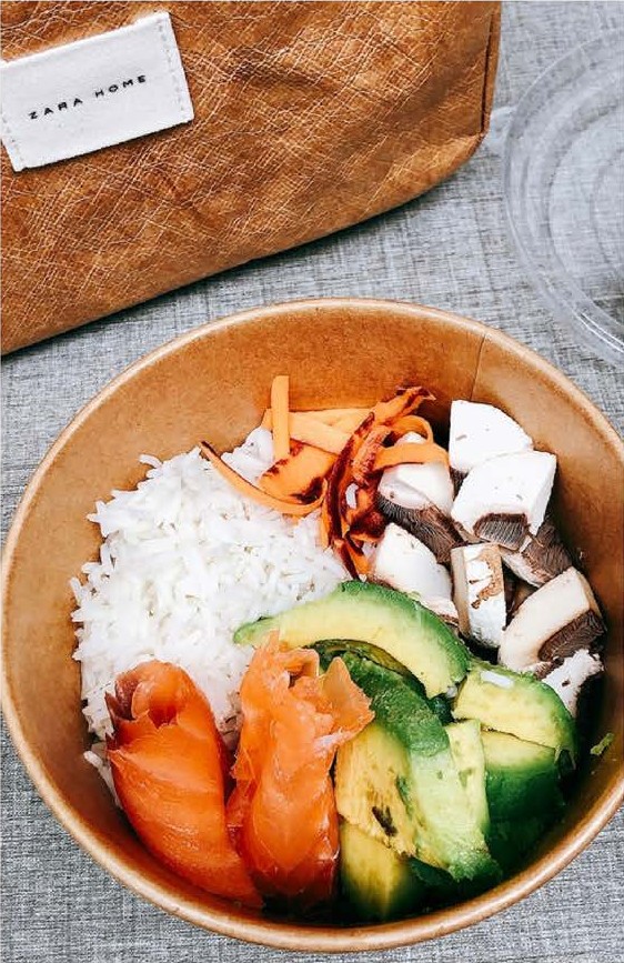 Bowl au saumon fumé à emporter