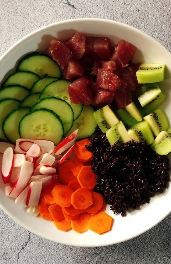 Poke bowl au thon ou au saumon
