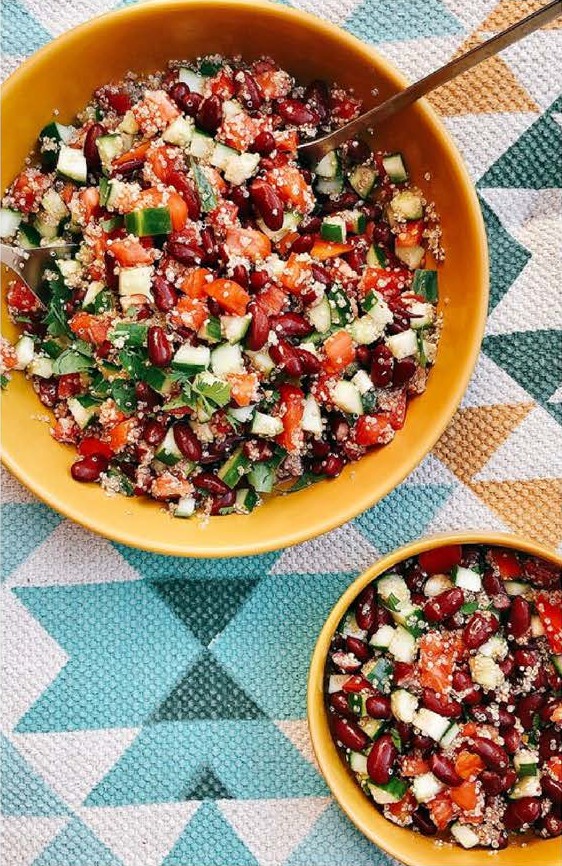 Taboulé de quinoa aux haricots rouges