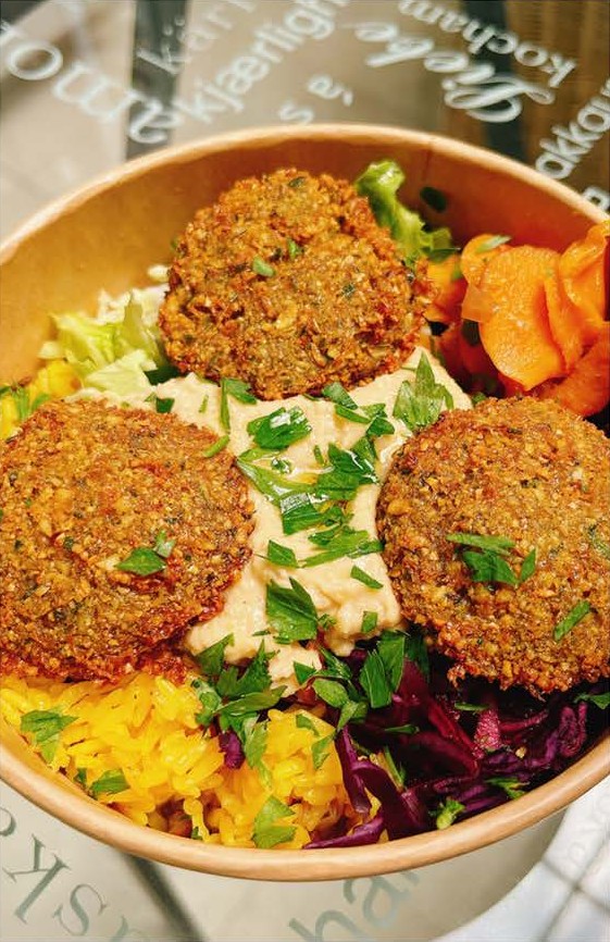 Bowl aux falafels et houmous