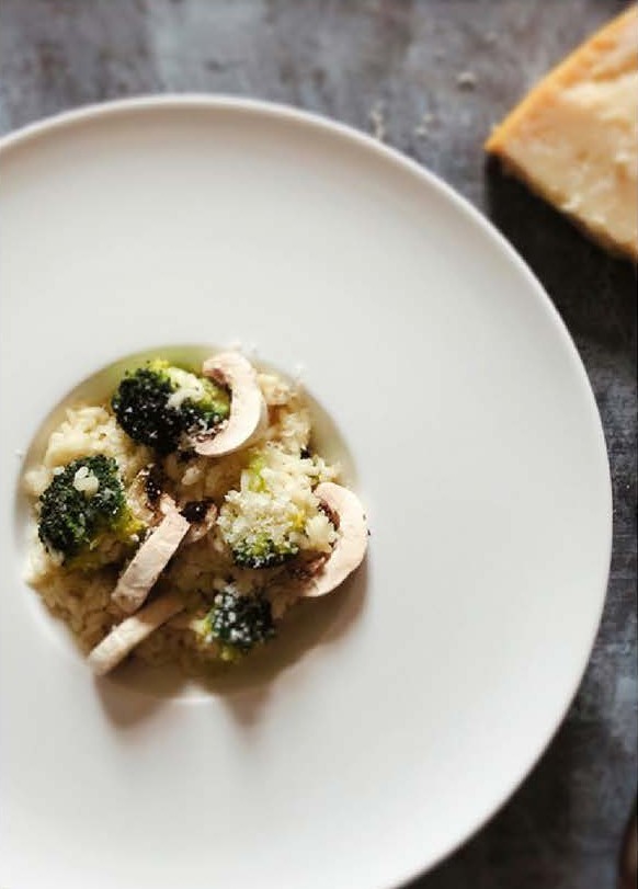 Risotto aux champignons et brocoli