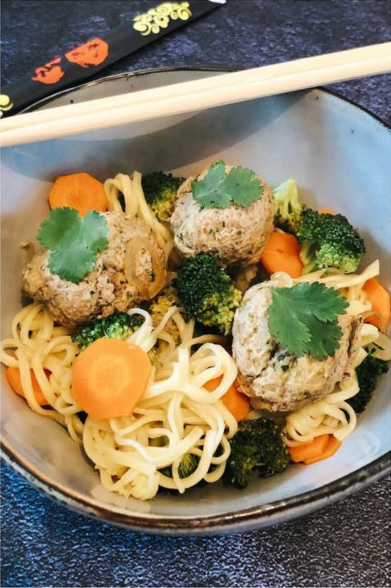 Boulettes chinoises au bouillon de légumes
